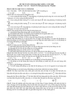 Dề và Đáp án Đại học 2008