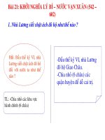 Lịch sử 6 bài 21 KHII