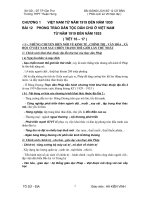 Bài giảng Lịch sử Việt Nam 12 cơ bản