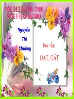 HỌC VẦN OAT, OĂT