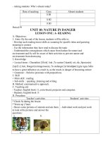 Unit 10: Nature in danger