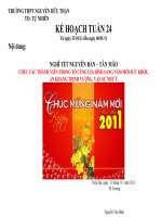 Kế hoạch tuần 24  - Tổ Tự Nhiên