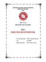 PHÂN TÍCH MÃ CỔ PHIẾU SSG