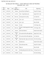 kế hoạch thi vòng 3 GVDG cấp trường năm học 2010-2011