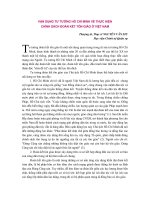 VẬN DỤNG TƯ TƯỞNG HỒ CHÍ MINH VỀ THỰC HIỆN