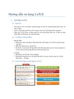 Hướng dẫn sử dụng LaTeX