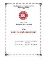 PHÂN TÍCH MÃ CỔ PHIẾU PFV