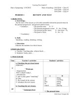 Teaching Plan: English 9