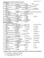 bai tap anh 8 Unit 12 hay