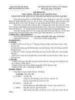 kế hoạch hoạt động thi đua 26/3/2011