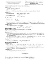 Đề thi thử đại học môn Toán lần 1 khối D năm 2011