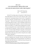 tiểu luận Cải cách giáo dục trong công cuộc cải cách nền kinh tế đất nước ở Trung Quốc