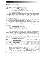 Tin học 11 (4 cột) Cấu trúc chương trình Turbo Pascal