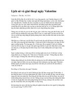 Lịch sử và giai thoại ngày valentine