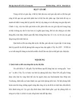 tiểu luận Quá trình ra đời của nông dân tự do, thị dân