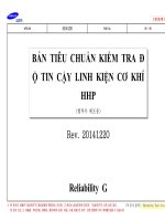 bản tiêu chuẩn kiểm tra độ tin cây linh kiện cơ khí HHP