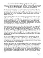 Tăng cường kỷ luật phòng thi năm 2011