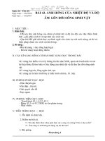 Bai 43. Anh huong cua nhiet do va do am  len doi song sinh vat