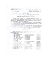 Số: 25/QĐ-PGDĐT ngày 14/02/2011 Quyết định v/v Thành lập BTC, Tổ trọng tài giải 