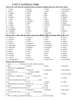 UNIT 11 NATIONAL PẢK