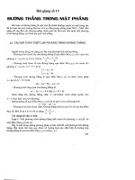 chuen de ve duong thang trong mat phang