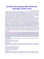 Sự khác nhau trong quan niệm về thơ của