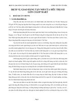 LUẬN VĂN DỊCH VỤ GIAO HÀNG TẬN NƠI CỦA SIÊU THỊ SÀI GÒN CO.OP MART