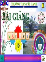 Tiết 22 Chất dẫn điện chất cách điện-Dònhf điện trong kim loại