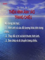 Bài 11: Thêm hình ảnh vào trang chiếu
