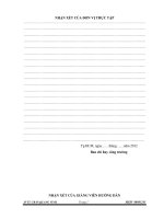 Báo cáo thực tập kết cấu công trinh