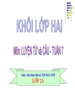 luyen tu va cau 2 - bai tuan 7