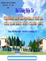 truong hop bang nhau thu ba cua tam giac g - c - g