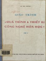 Giáo trình Quá trình và thiết bị công nghệ hóa học. Tập 4
