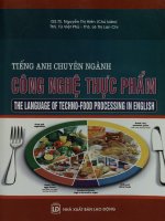 Giáo trình tiếng anh chuyên ngành công nghệ thực phẩm
