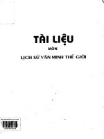 Tài liệu môn Lịch sử văn minh thế giới - Câu hỏi và đáp án