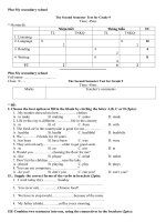 Đề Kiểm tra Học kì II - Tiếng Anh 9