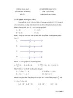 Đề thi toán 8 HKII tỉnh Hà Tây 1