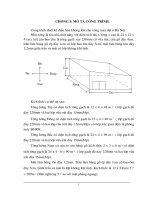 đồ án Công trình thiết kế điều hòa không khí cho xưởng may đặt ở Hà Nội..DOC