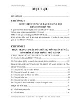 Hoàn thiện cơ cấu tổ chức bộ máy quản lý của Bảo hiểm xã hội thành phố Hà nội