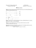 Tiết 46: Kiểm tra 1 tiết Hóa học 8