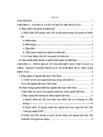 Đào tạo và phát triển nhân lực trong ngành dệt may Việt Nam hiện nay