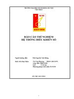 báo cáo thí nghiệm hệ thống điều khiển số