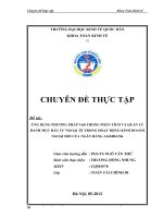 Ứng dụng phương pháp VaR phân tích và quản lý danh mục đầu tư ngoại tệ trong hoạt động kinh doanh ngoại hối của ngân hàng Agribank