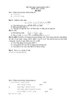 đề thi HSG Toán lớp 8 có đáp án (cực hay)