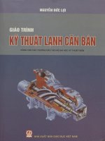 Giáo trình Kỹ thuật lạnh căn bản - Dùng cho sinh viên các trường đào tạo hệ đại học kỹ thuật điện