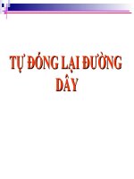 Bài giảng chuyên đề tự đóng lại đường dây