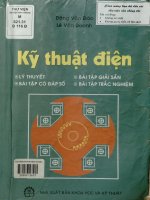 Kỹ thuật điện - Lý thuyết, bài tập giải sẵn, bài tập cho đáp số và bài tập trắc nghiệm