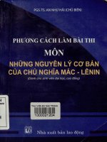 Phương pháp làm bài thi môn Những nguyên lý cơ bản của chủ nghĩa Mác - Lênin - Dành cho sinh viên đại học, cao đẳng