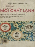 Môi chất lạnh - Tính chất vật lý, an toàn, nhiệt động, bảng và đồ thị của môi chất lạnh và chất tải lạnh