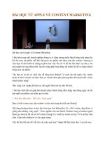 Bài Học Của Apple Về Content Marketing